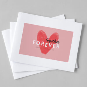 Carnet 9x10cm / 9x10cm / Un millar Couché de 300 grs 4x0 ó 4x1 tintas acabado en barniz UV brillante frente